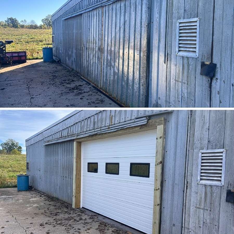 Garage door problems in North Rose rarely stay small for long.